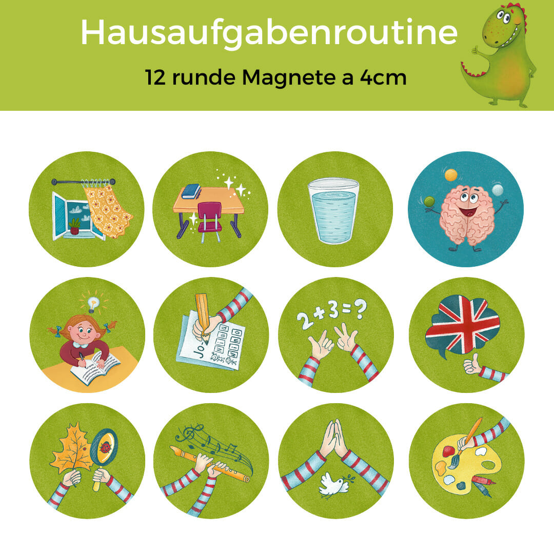 Hausaufgabenroutine-Set, 4cm